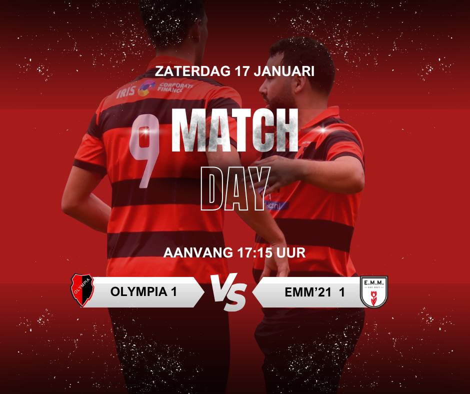 Olympia 1 groeit door: zaterdag thuis tegen koploper EMM’21