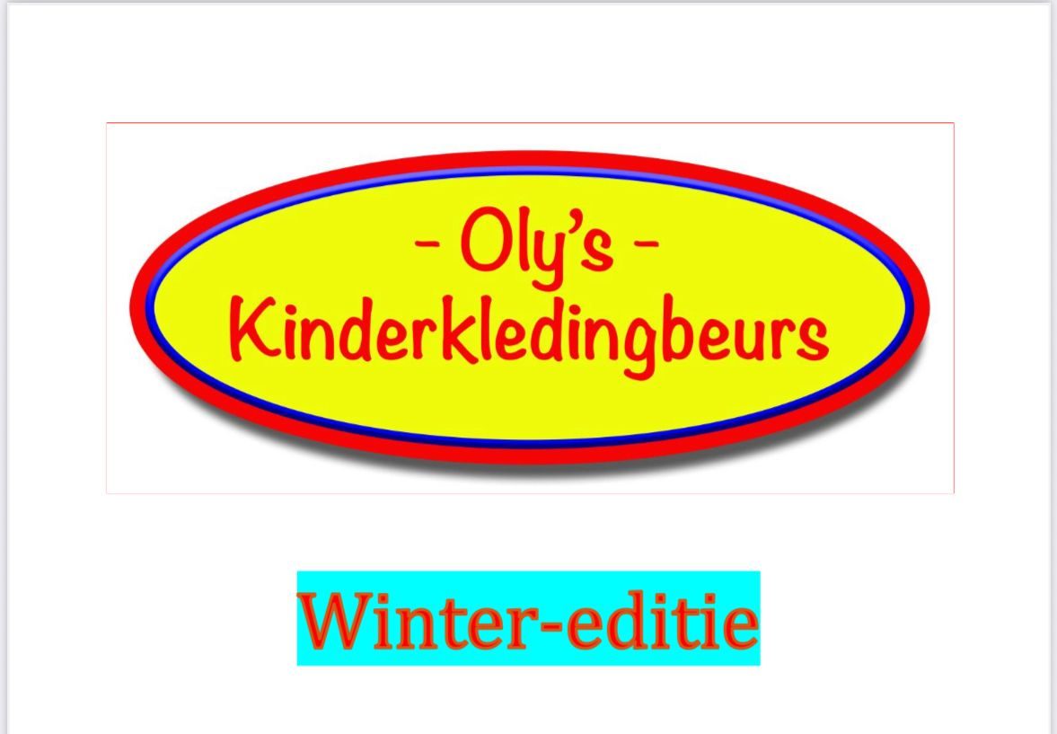 Oly's kinderkledingbeurs winter-editite!