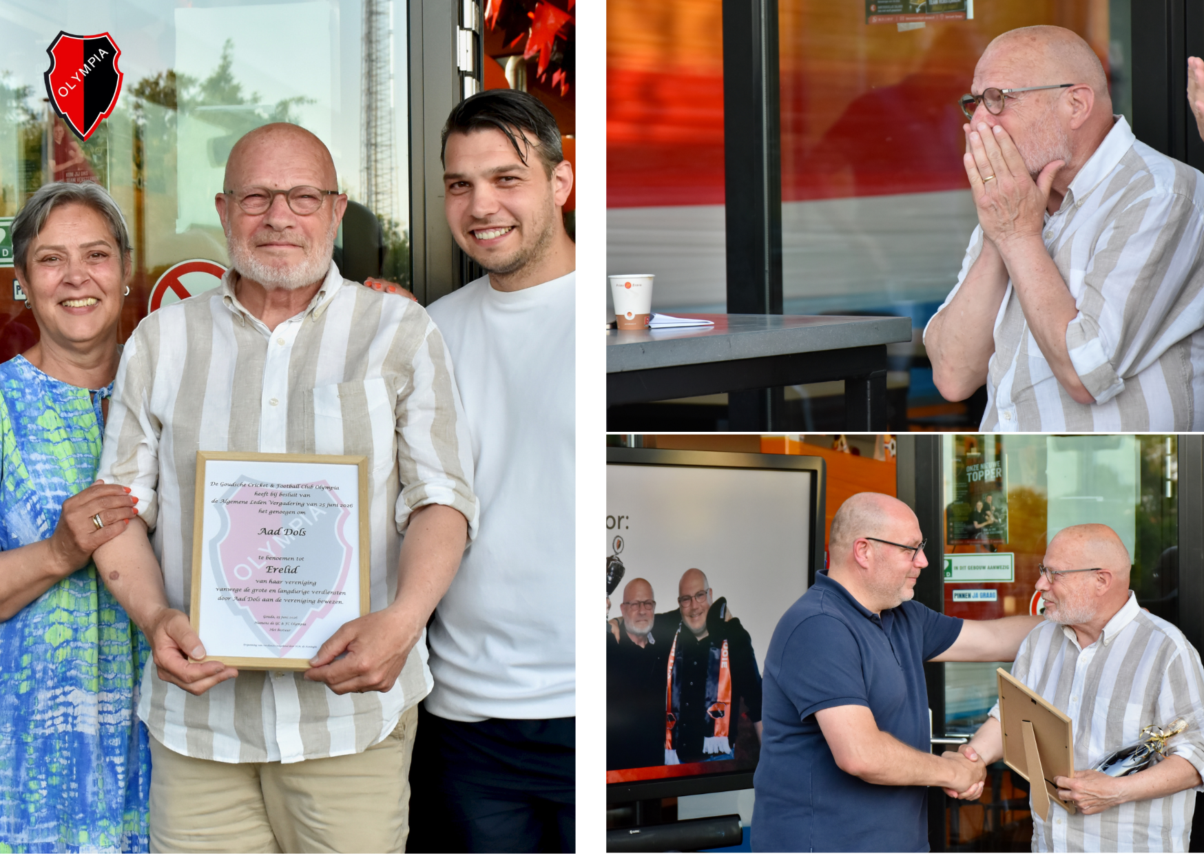 Aad Dols benoemd tot Erelid van GC & FC Olympia