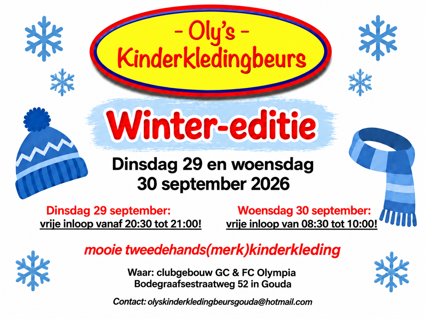 Oly’s Kinderkledingbeurs – Wintereditie