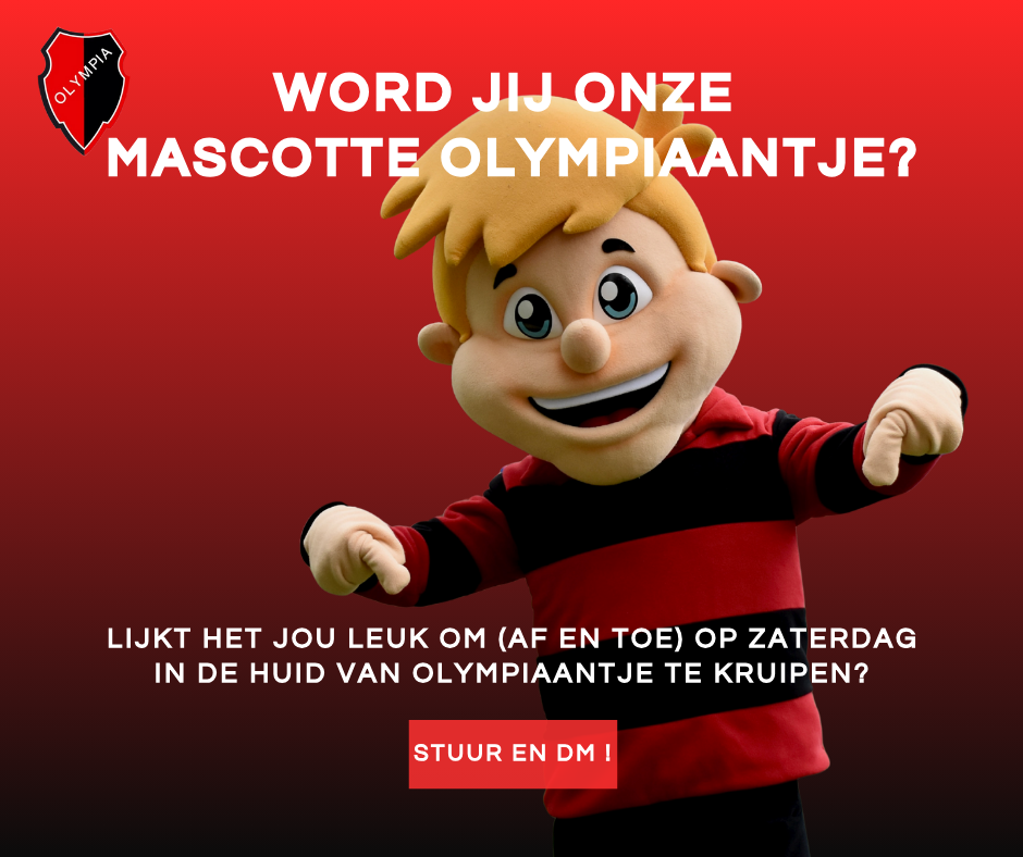 Vacature: Mascotte Olympiaantje gezocht!