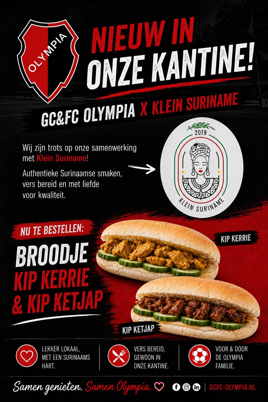 Nieuw in onze kantine!