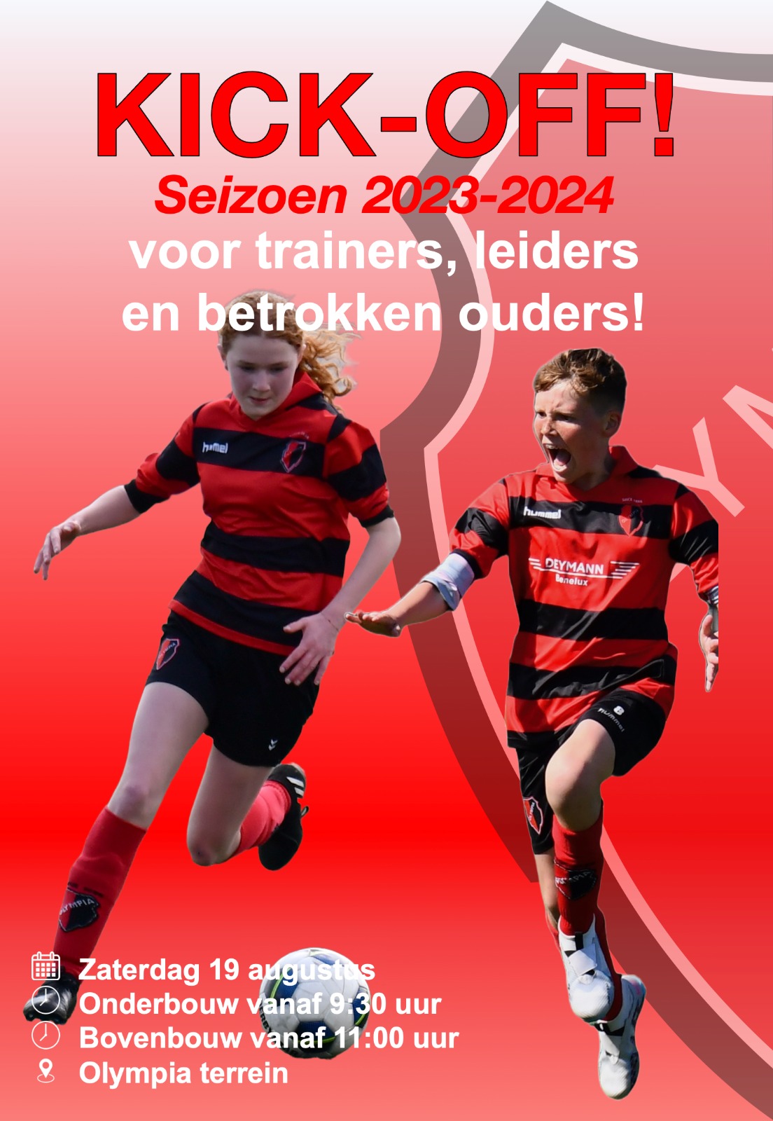 Zaterdag kick off van het nieuwe jeugdseizoen!
