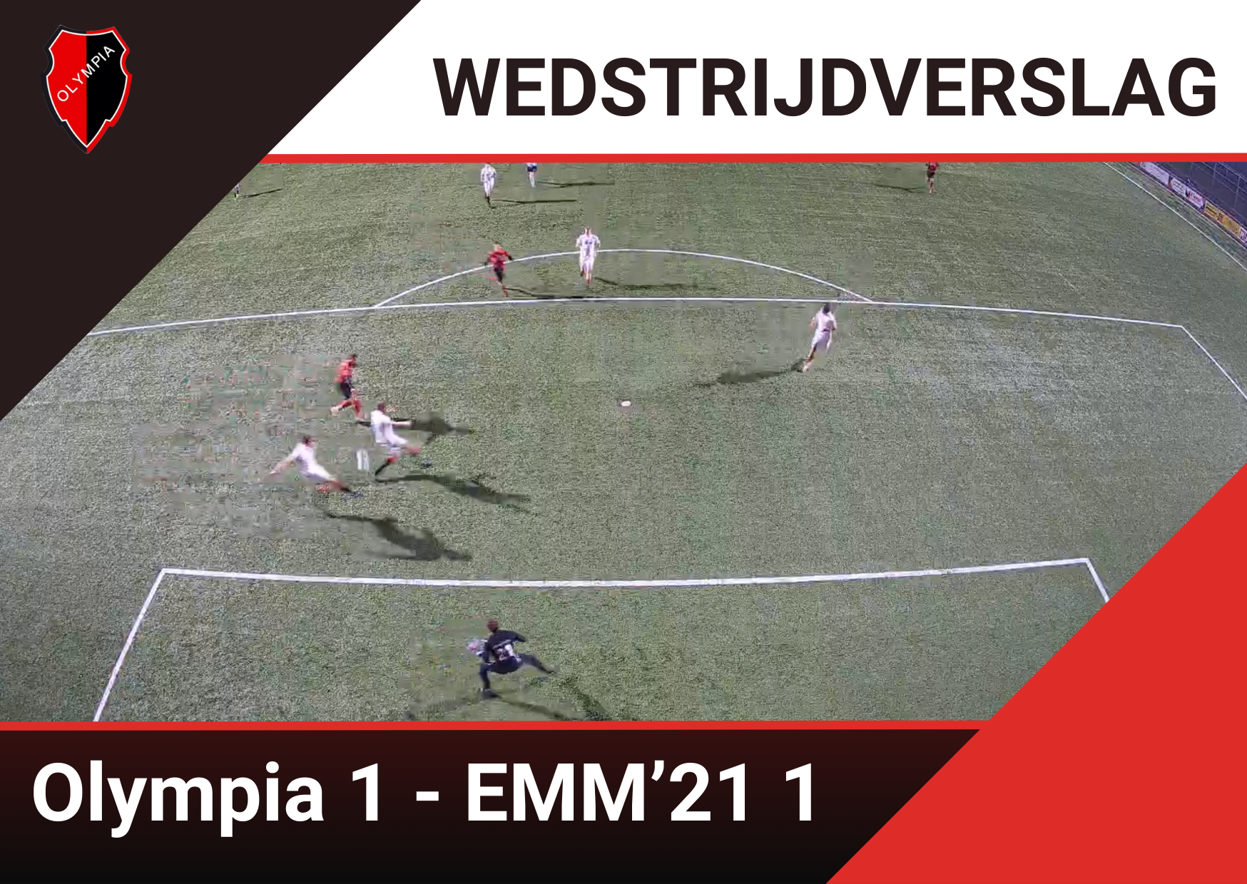 Olympia en EMM’21 houden elkaar in evenwicht in duel om de koppositie.