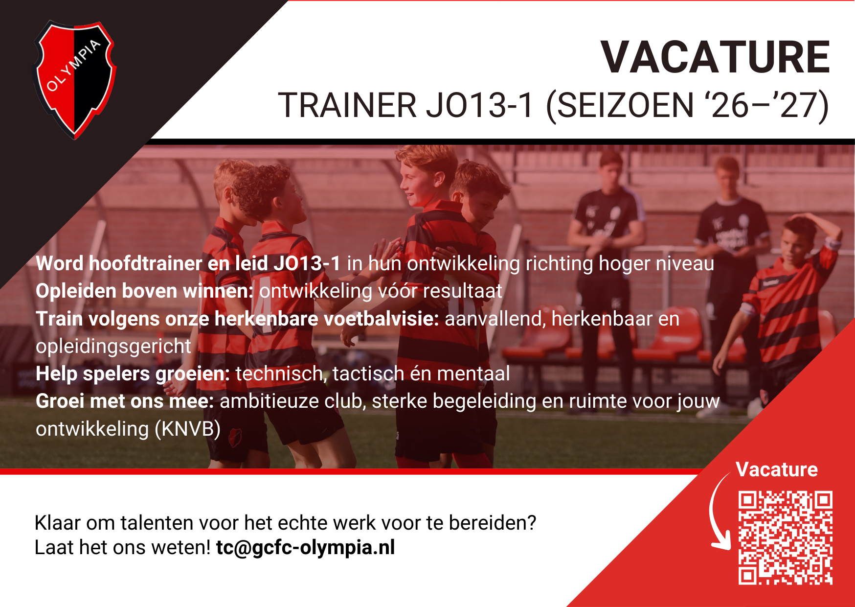 Vacature Trainer JO13-1 (seizoen 2026–2027)